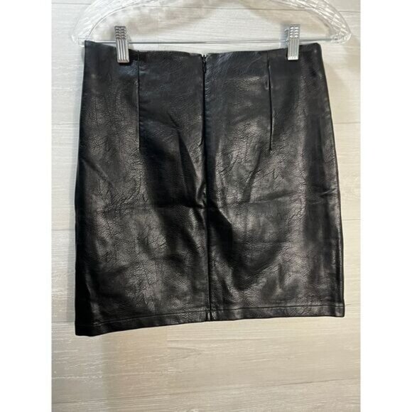 For the Republic Faux-Leather Embroidered Skirt Size 2 - Picture 4 of 7